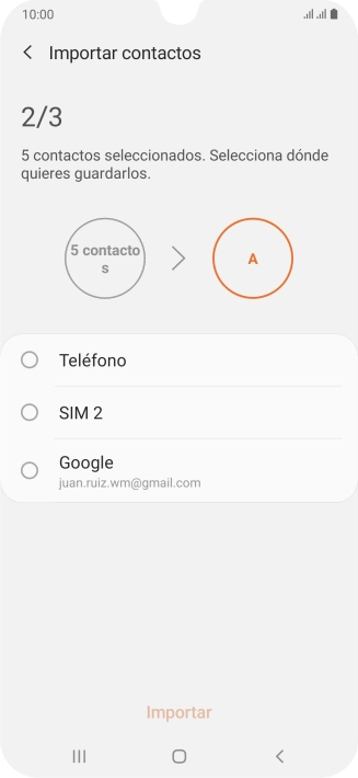 Pulsa Teléfono.