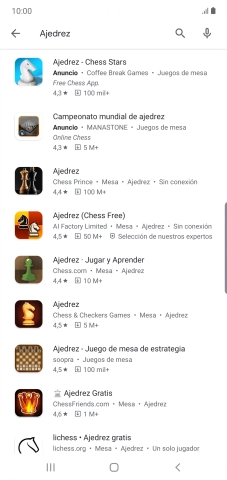 Pulsa la app deseada.