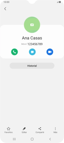Pulsa el icono de realizar llamadas.