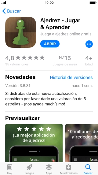 Pulsa la tecla de inicio para terminar y regresar a la pantalla de inicio.