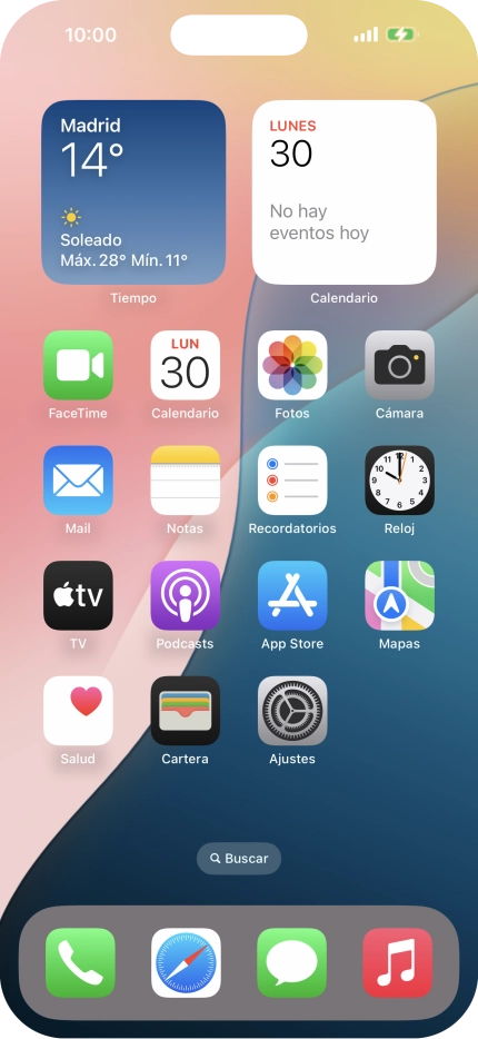Cuando el icono de carga de batería aparece en la pantalla, el teléfono se está cargando.