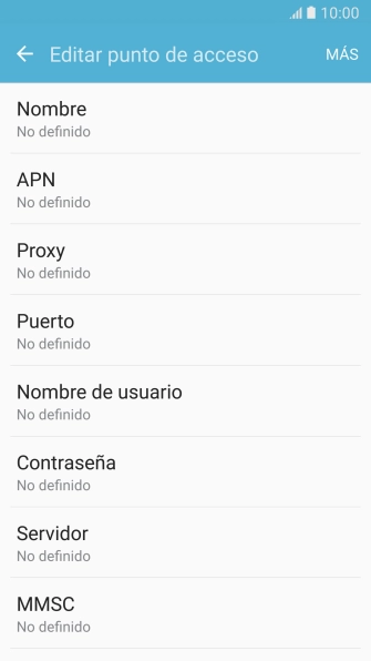 Pulsa Nombre.