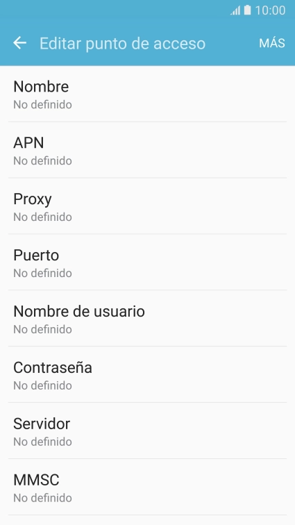 Pulsa Nombre.