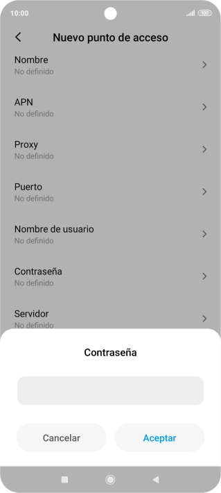 Introduce wap125 y pulsa Aceptar.