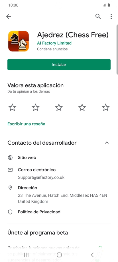 Pulsa la tecla de inicio para terminar y regresar a la pantalla de inicio.