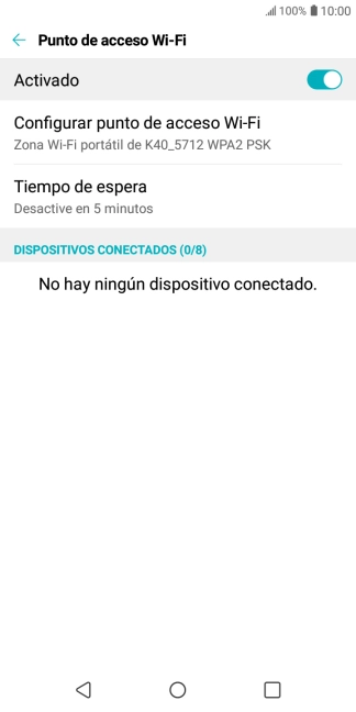 Pulsa la tecla de inicio para terminar y regresar a la pantalla de inicio.