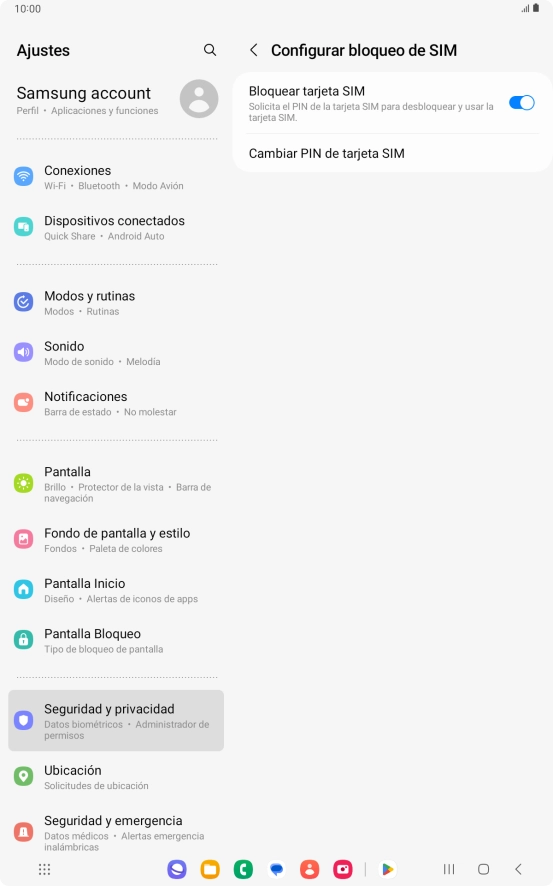 Pulsa el indicador junto a 