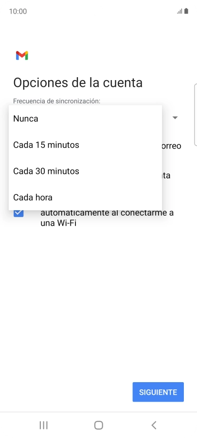 Pulsa el ajuste deseado.