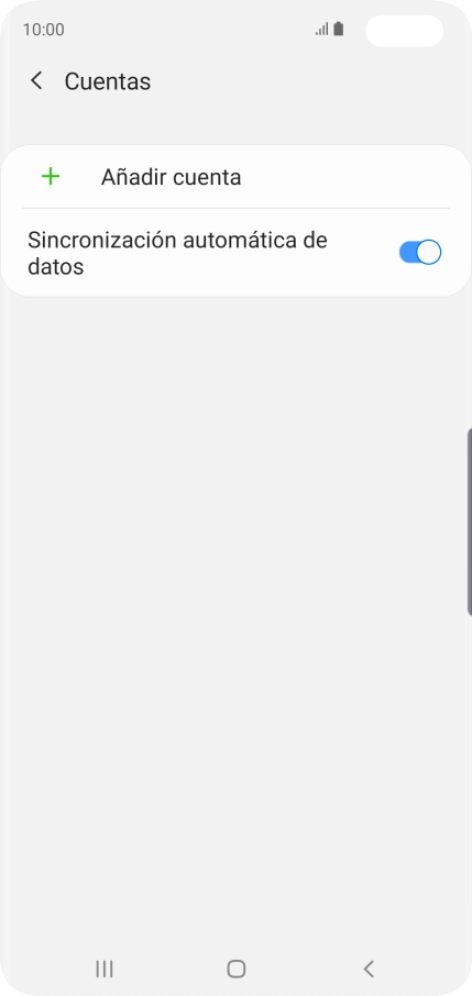 Pulsa Añadir cuenta.