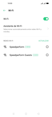 Pulsa Asistente de Wi-Fi.
