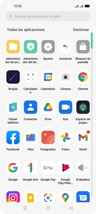 Pulsa Contactos.