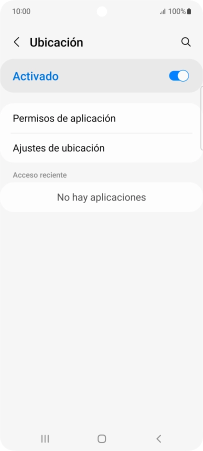 Pulsa Permisos de aplicación.