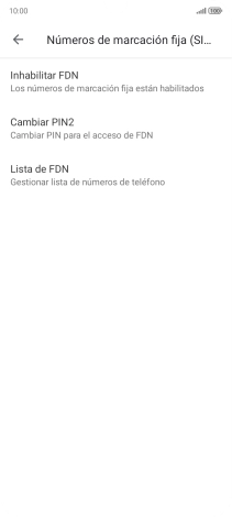 Pulsa Inhabilitar FDN.