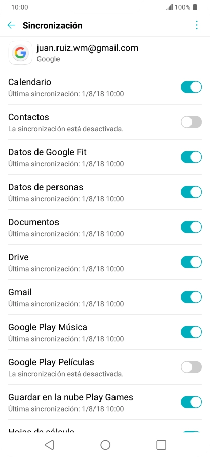 Pulsa el indicador junto a 