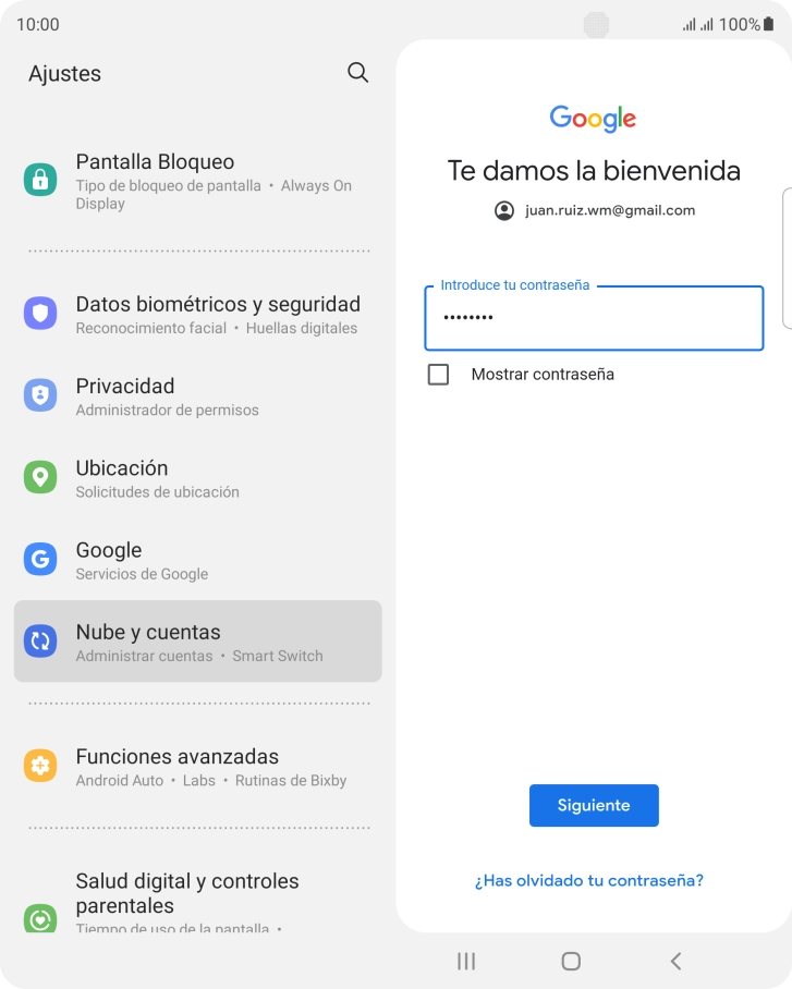 Pulsa Siguiente.