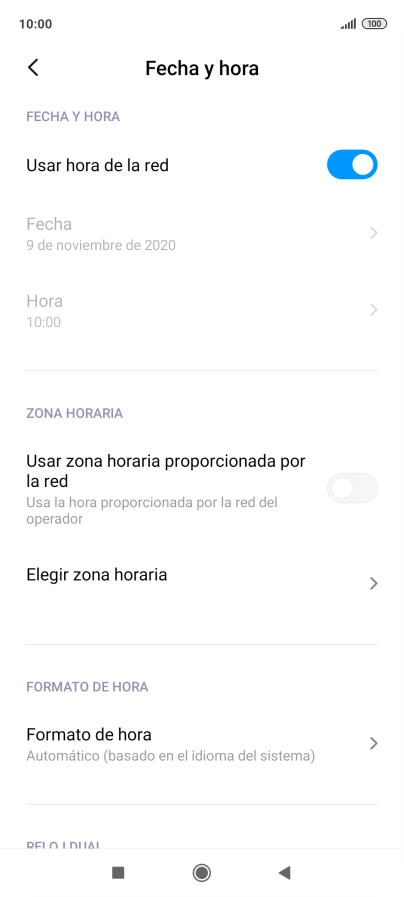Pulsa el indicador junto a 