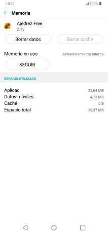 Pulsa la tecla de inicio para terminar y regresar a la pantalla de inicio.