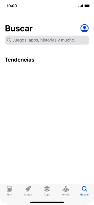 Pulsa en el campo de búsqueda e introduce el nombre o el tema de la app deseada.