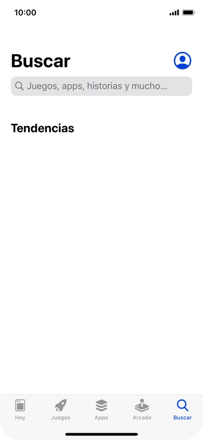 Pulsa en el campo de búsqueda e introduce el nombre o el tema de la app deseada.