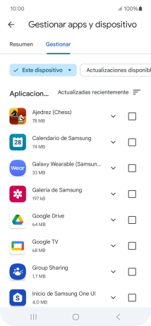 Pulsa la app deseada.
