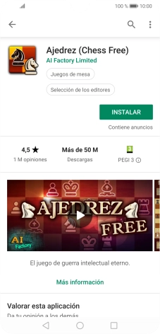 Pulsa INSTALAR y sigue las indicaciones de la pantalla para instalar la app.