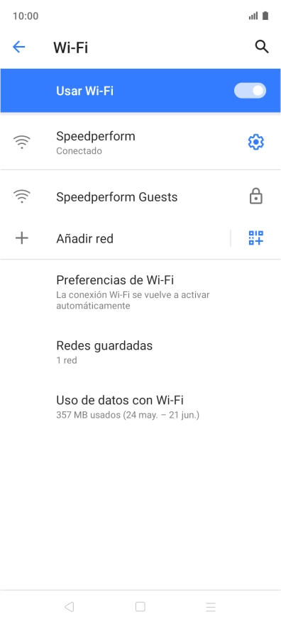 Pulsa la tecla de inicio para terminar y regresar a la pantalla de inicio.