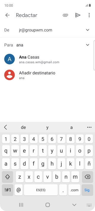 Pulsa el contacto deseado.