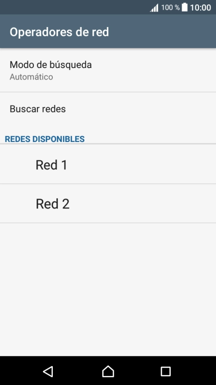 Pulsa Modo de búsqueda.
