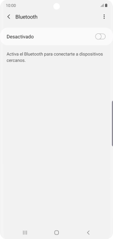 Pulsa el indicador para activar la función.