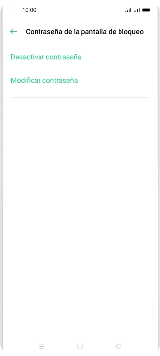Pulsa Desactivar contraseña.