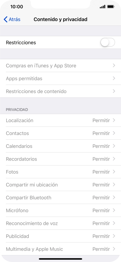Pulsa el indicador junto a 