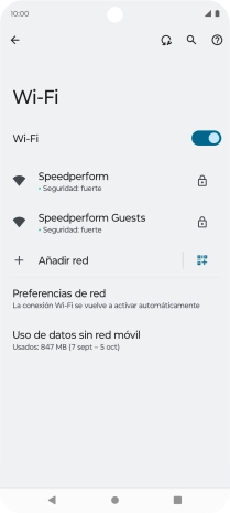 Pulsa la red wifi deseada.