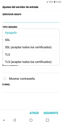 Pulsa Apagado para desactivar la función.