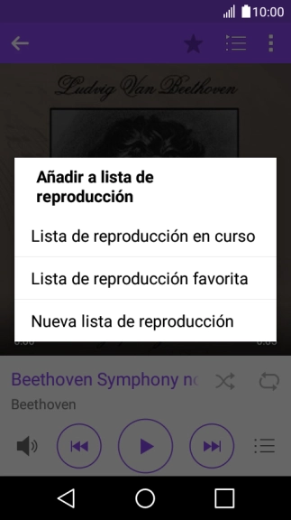 Pulsa Nueva lista reproducción.