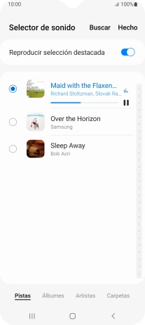 Al encontrar un timbre de llamada de tu gusto, pulsa Hecho.