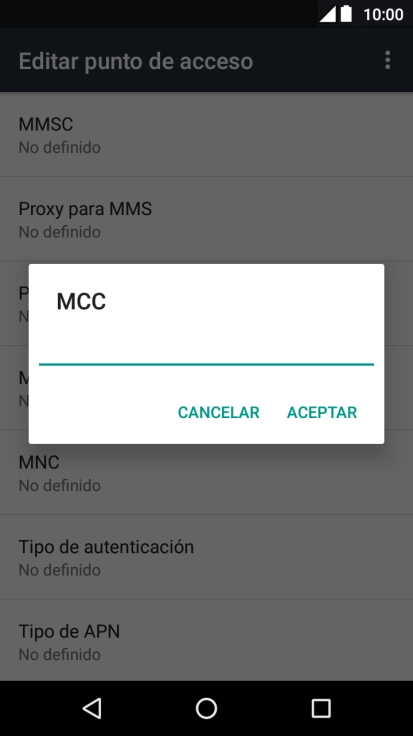 Introduce 214 y pulsa ACEPTAR.
