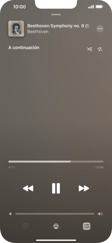 Pulsa el icono de reproducción aleatoria para activar o desactivar la función.
