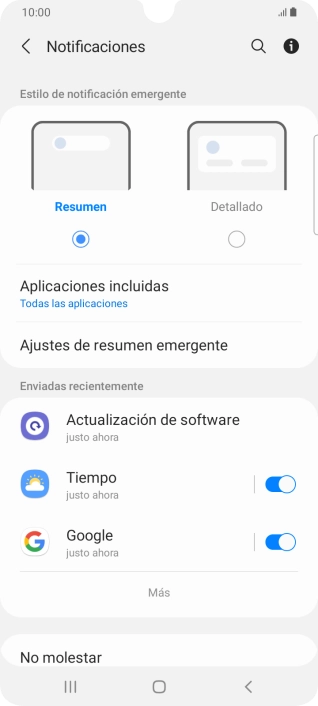 Pulsa Más.