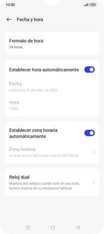 Pulsa la tecla de inicio para terminar y regresar a la pantalla de inicio.