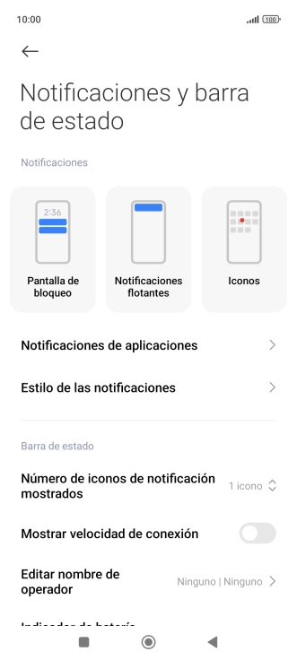 Pulsa Notificaciones de aplicaciones.
