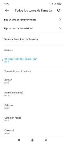 Pulsa la tecla de inicio para terminar y regresar a la pantalla de inicio.