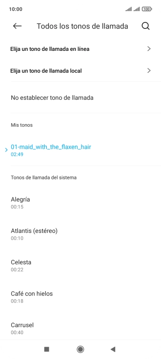 Pulsa la tecla de inicio para terminar y regresar a la pantalla de inicio.
