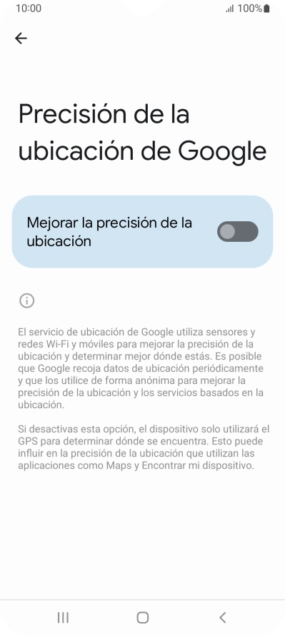 Pulsa el indicador junto a 