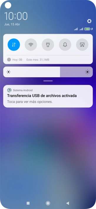 Pulsa Toca para ver más opciones..