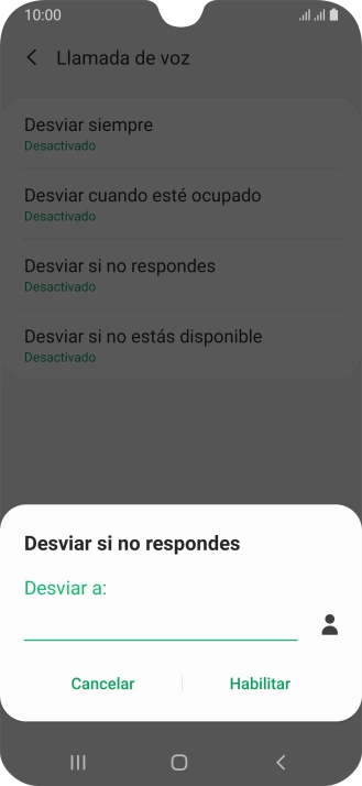 Introduce +34600132000 y pulsa Habilitar.