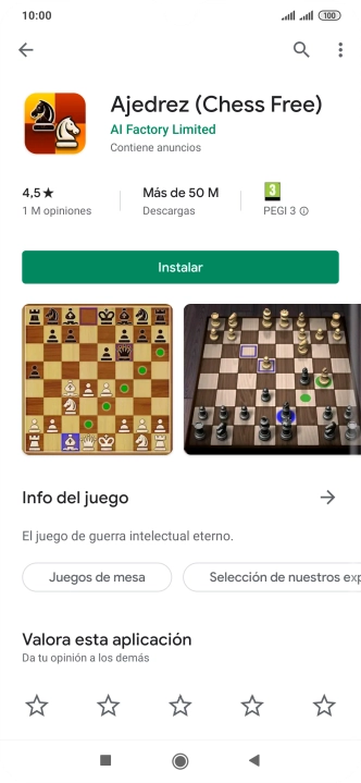 Pulsa Instalar y sigue las indicaciones de la pantalla para instalar la app.