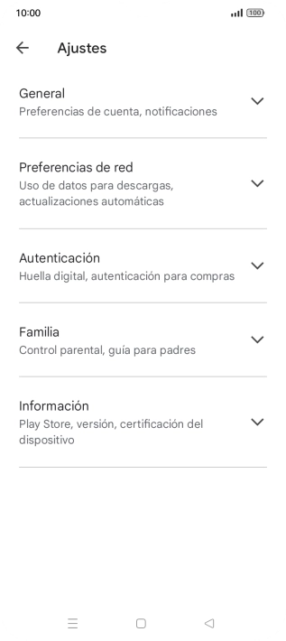 Pulsa Preferencias de red.