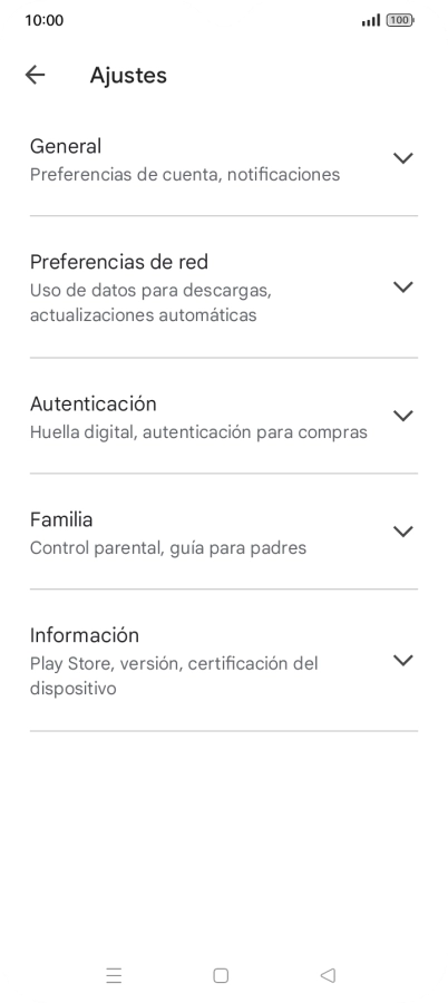 Pulsa Preferencias de red.