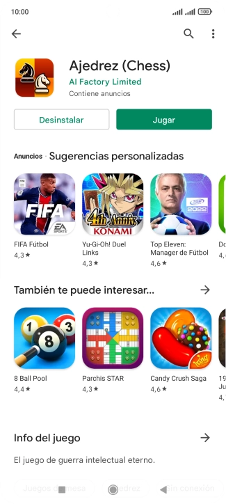 Pulsa la tecla de inicio para terminar y regresar a la pantalla de inicio.