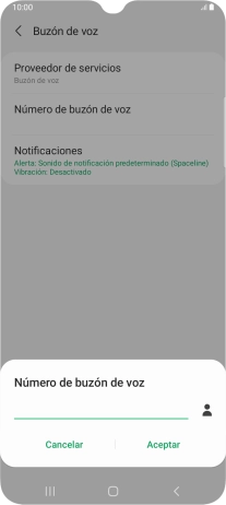 Introduce 22177 y pulsa Aceptar.